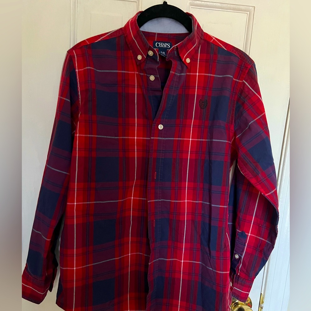 Chaps boys shirt size 14.